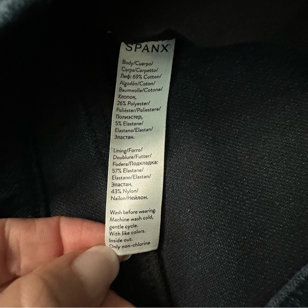 SPANX by Sara Blakely Jean-ish High Rise Ankle Jean Leggings Size Large Tall - Picture 10 of 10